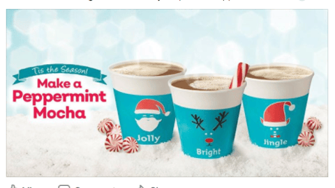 Speedway 'Peppermint Mocha' Facebook Update